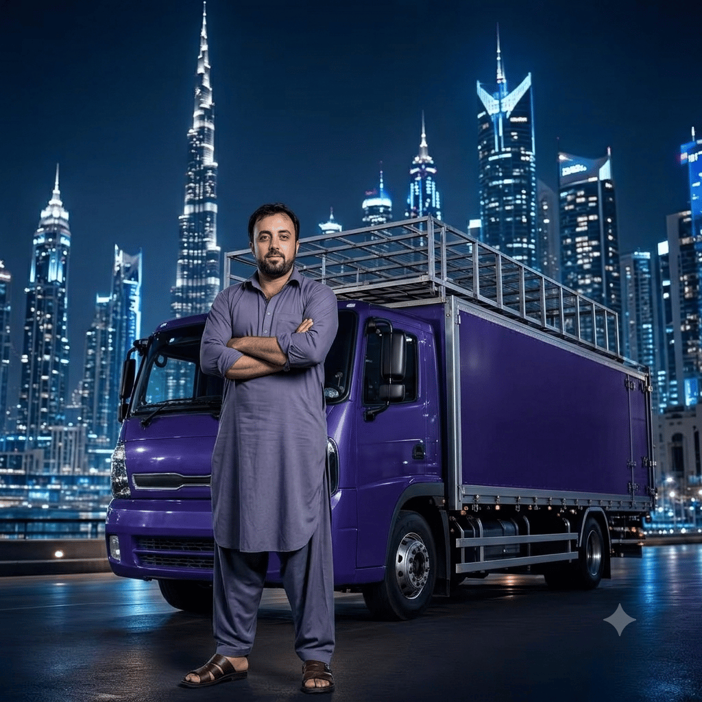 Johar Khan Movers truck UAE